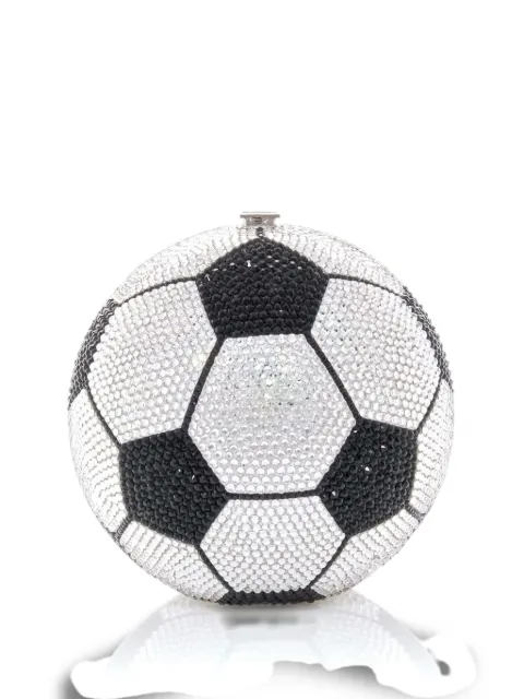 Judith Leiber crystal-embellished soccer ball clutch bag