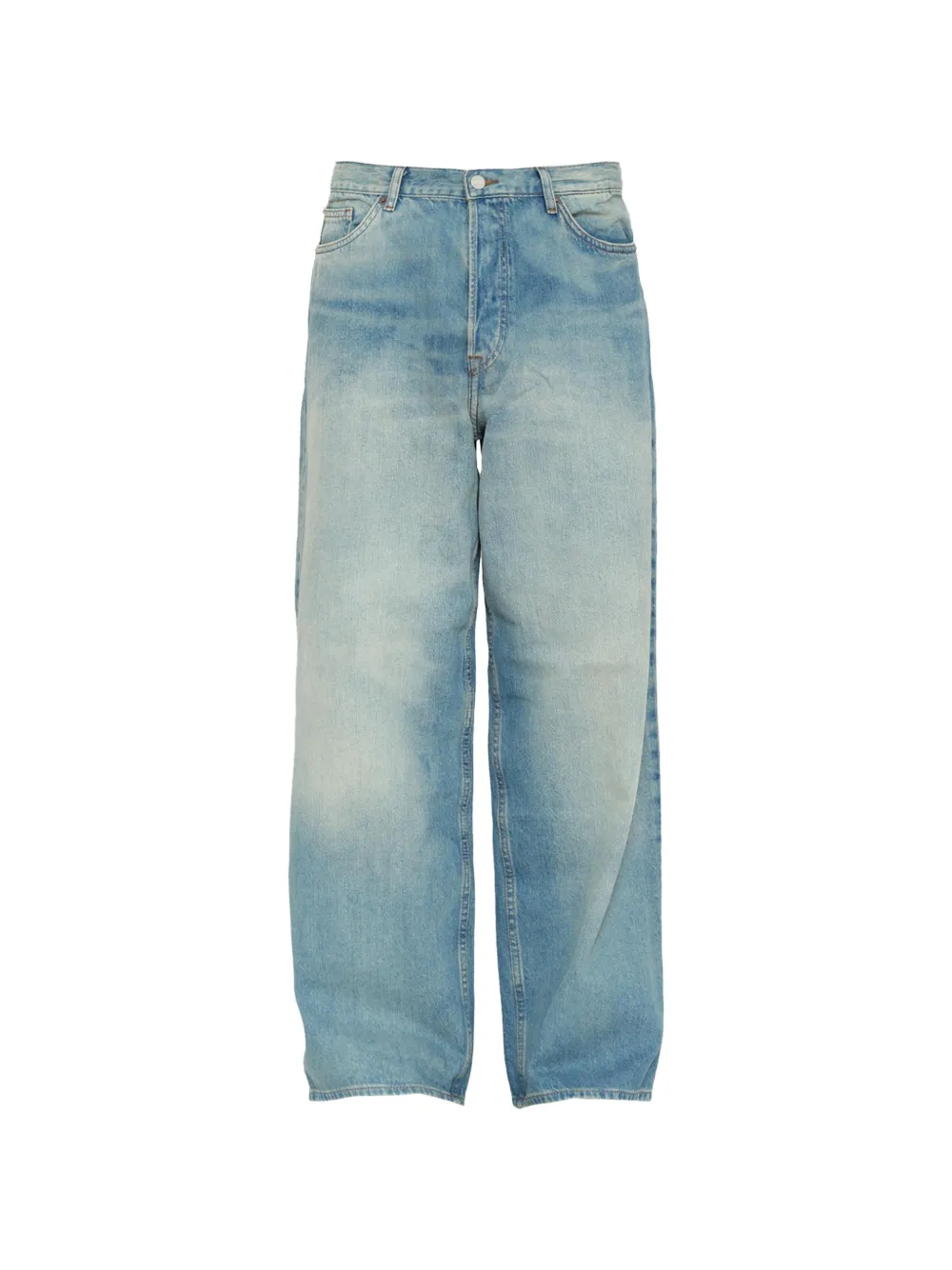 Wood Wood Jeans con effetto schiarito WWType 3 - Blu