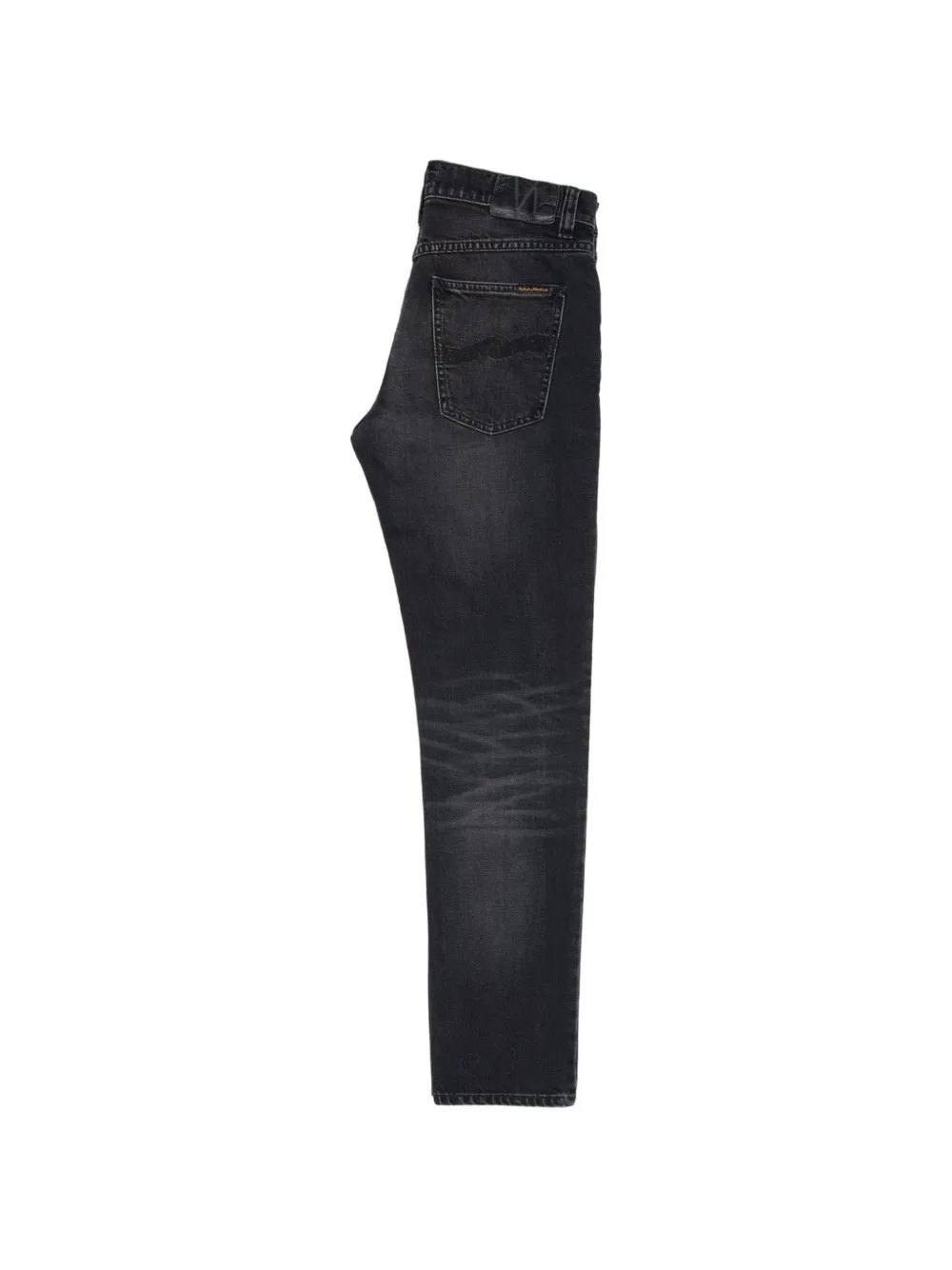 Nudie Jeans Solid Ollie jeans met vervaagd effect Zwart