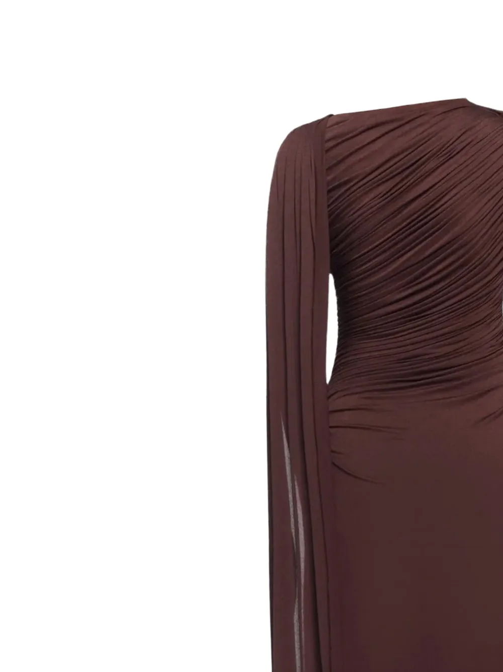 CHATS BY C.DAM Asymmetrische maxi-jurk Bruin