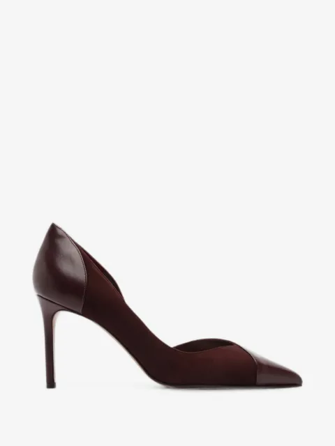 Alexandre Birman Patricia 绒面皮拼接高跟鞋