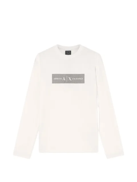 Armani Exchange logo-print long-sleeve T-shirt
