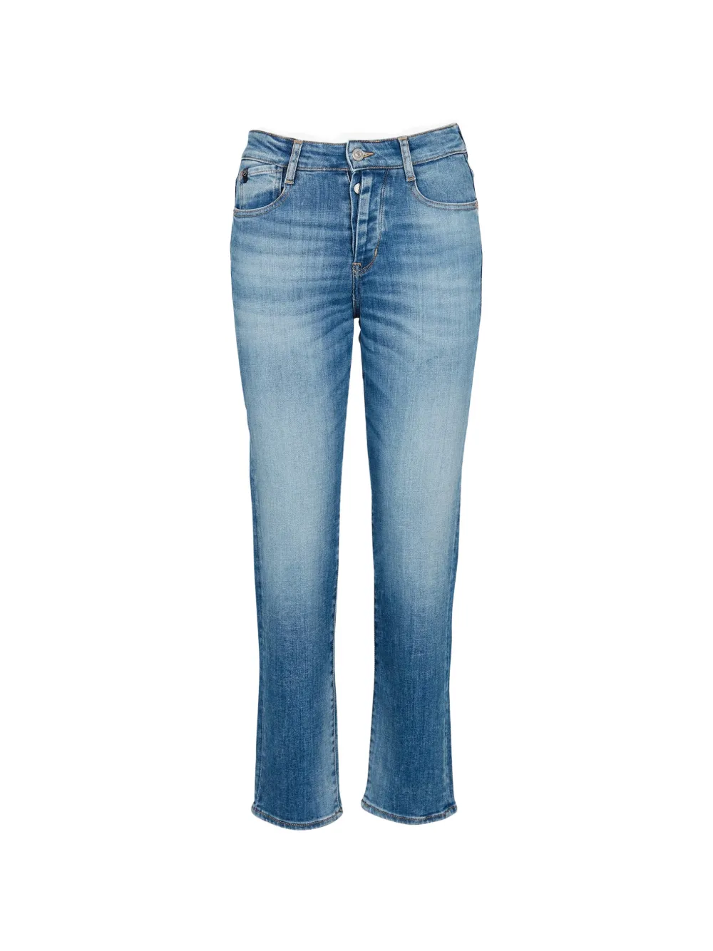 Les Temps des Cerises faded slim-fit jeans - Blau