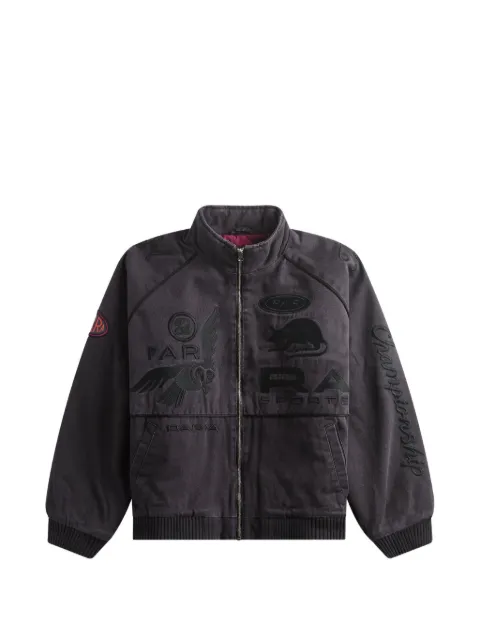 BY PARRA Owl Meets Rat embroidered jacket