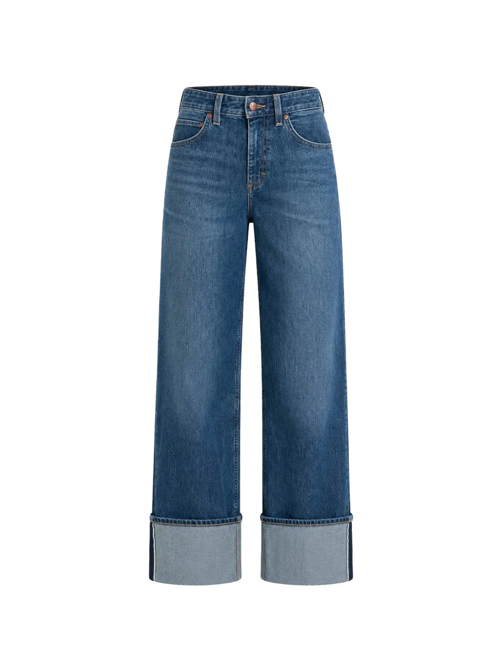 LEE Jeans Rider Loose con risvolto - Blu