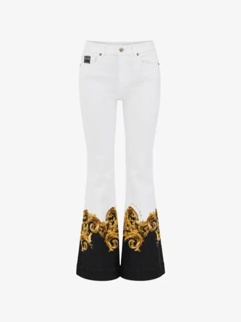 Versace Jeans Couture jean imprimé à coupe évasée