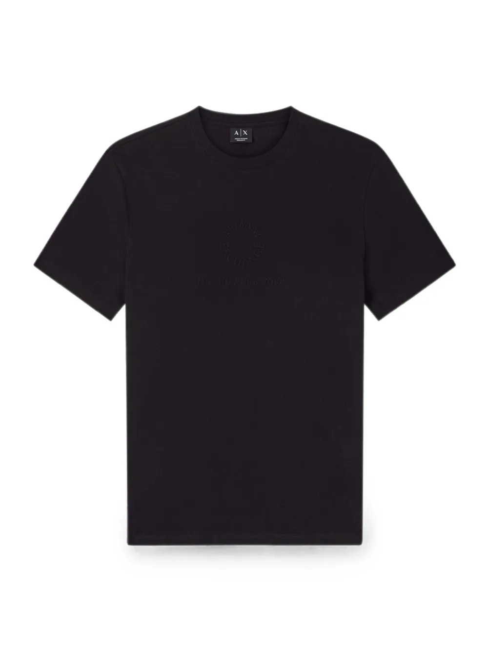 Armani Exchange T-shirt met logo-reliëf Zwart