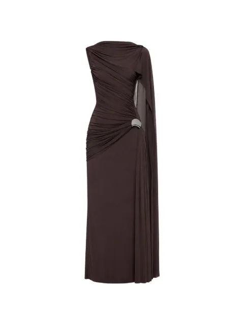 CHATS BY C.DAM draped asymmetric maxi dress
