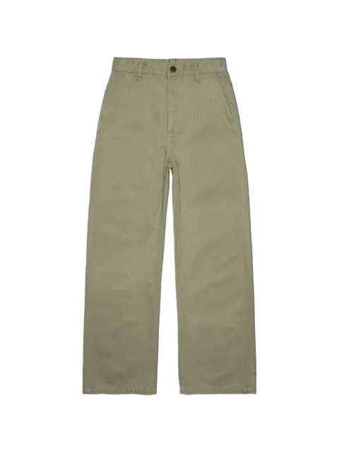 Nudie Jeans Wendy herringbone wide-leg trousers