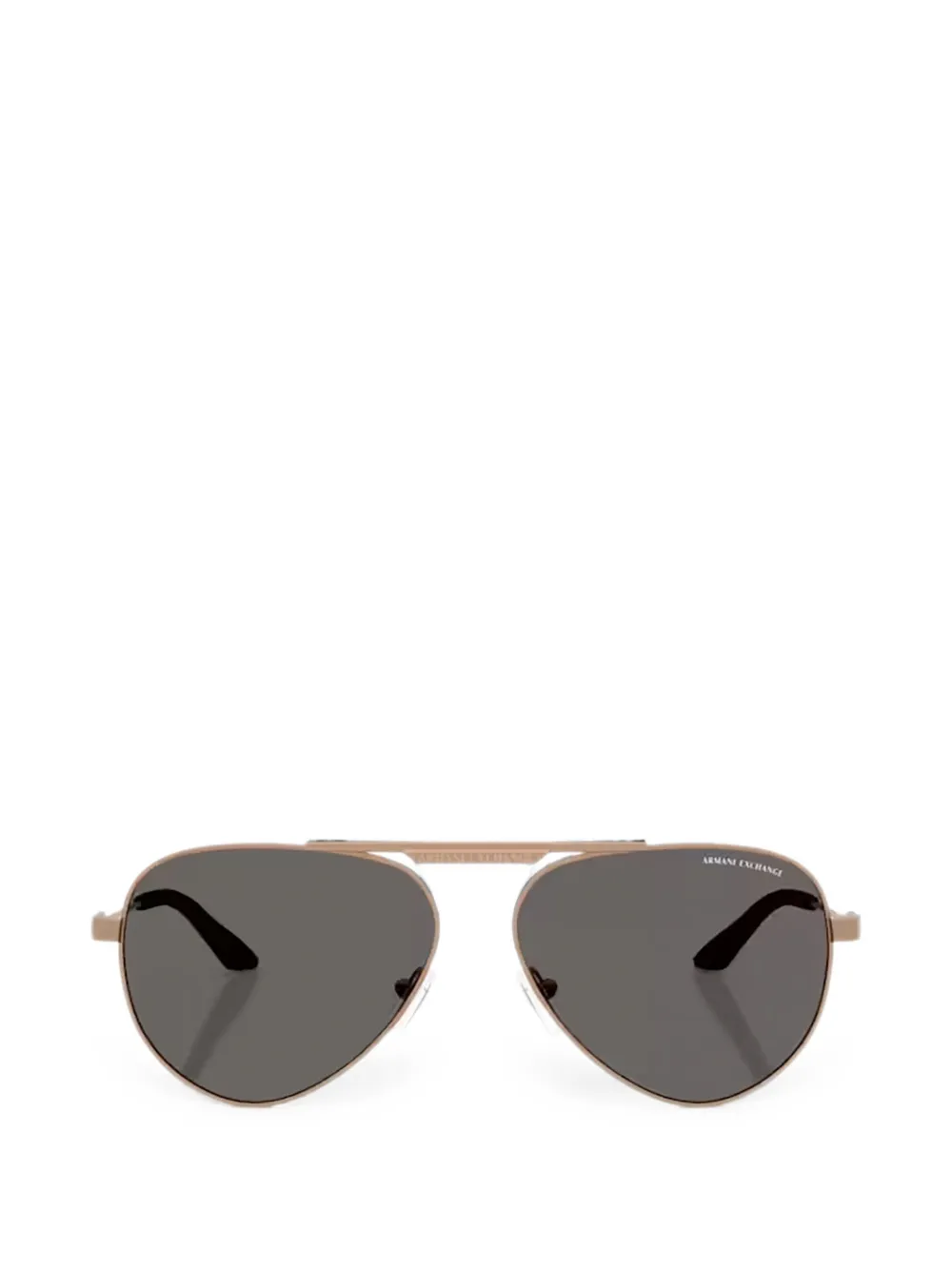 Armani Exchange Occhiali da sole con montatura stile pilota - Marrone