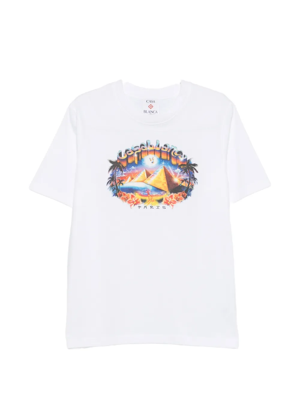 Casablanca T-shirt con grafica - Bianco