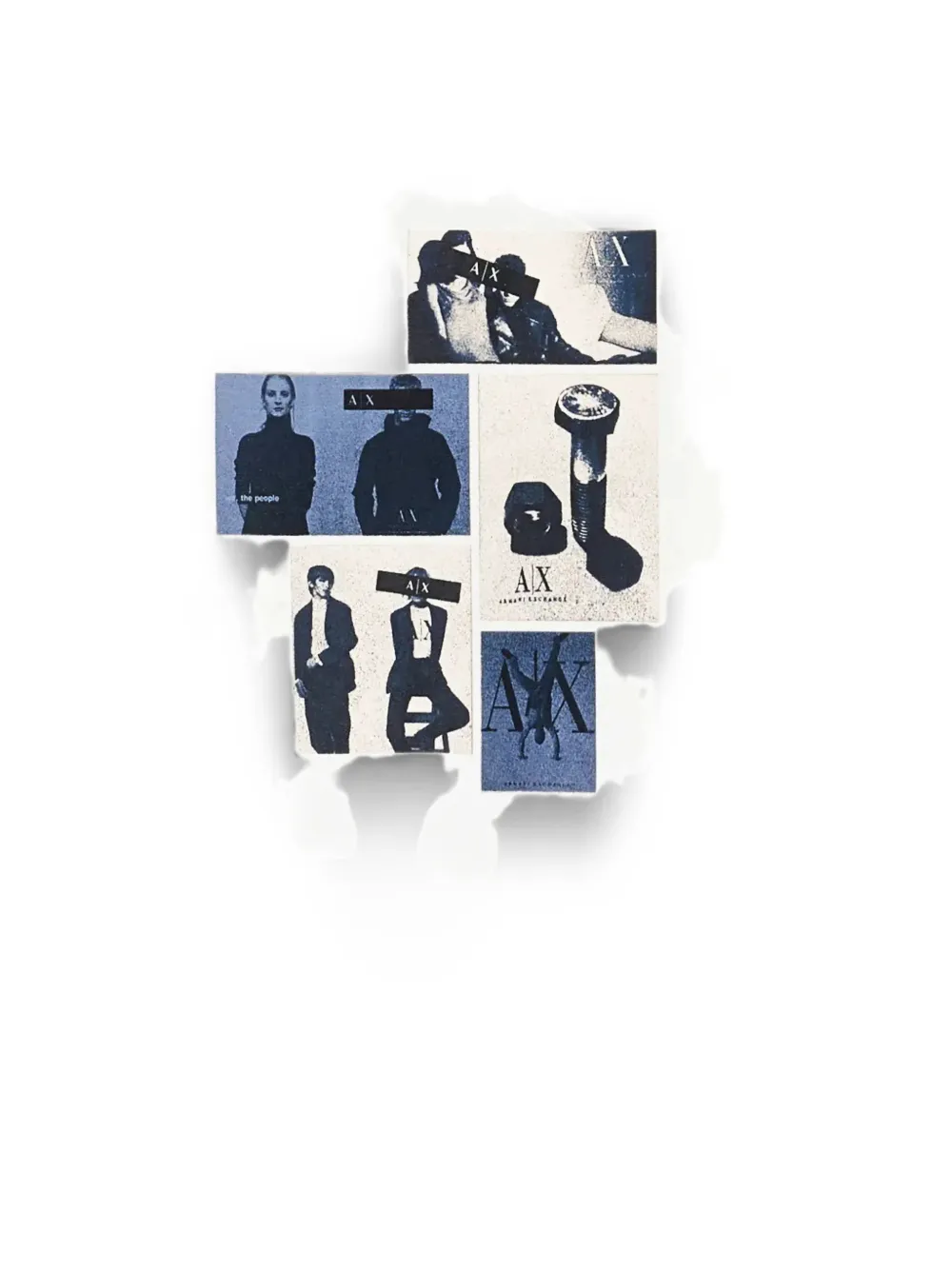 Armani Exchange Katoenen T-shirt met grafische print en logodetail Wit