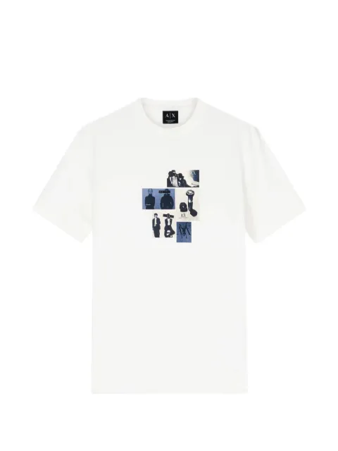 Armani Exchange graphic-print logo T-shirt