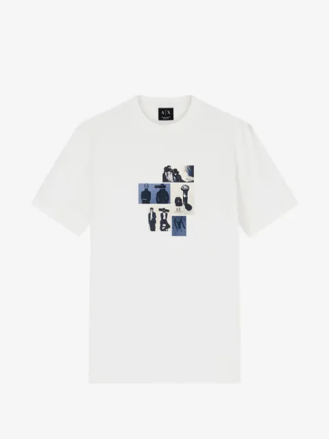 Armani Exchange graphic-print logo T-shirt