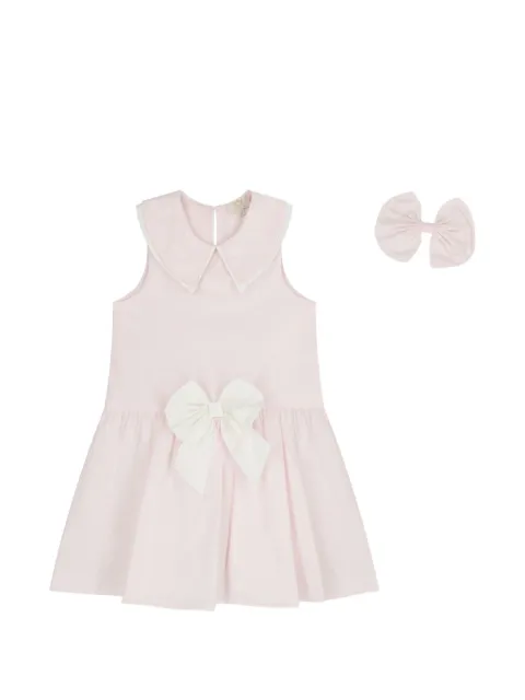 CACHAREL KIDS bow-detail Peter Pan collar dress set