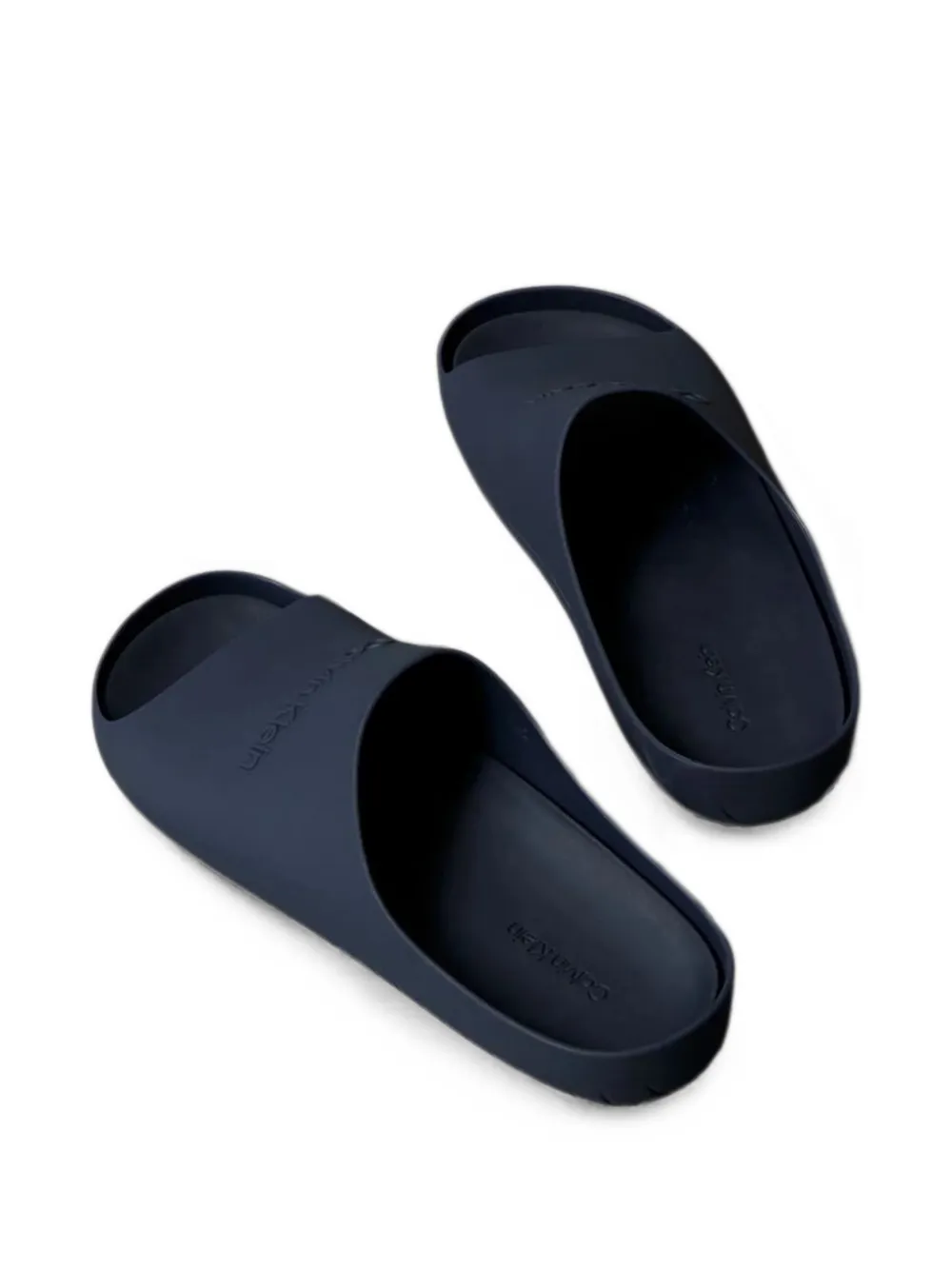 Calvin Klein Slippers met logo-reliëf Blauw