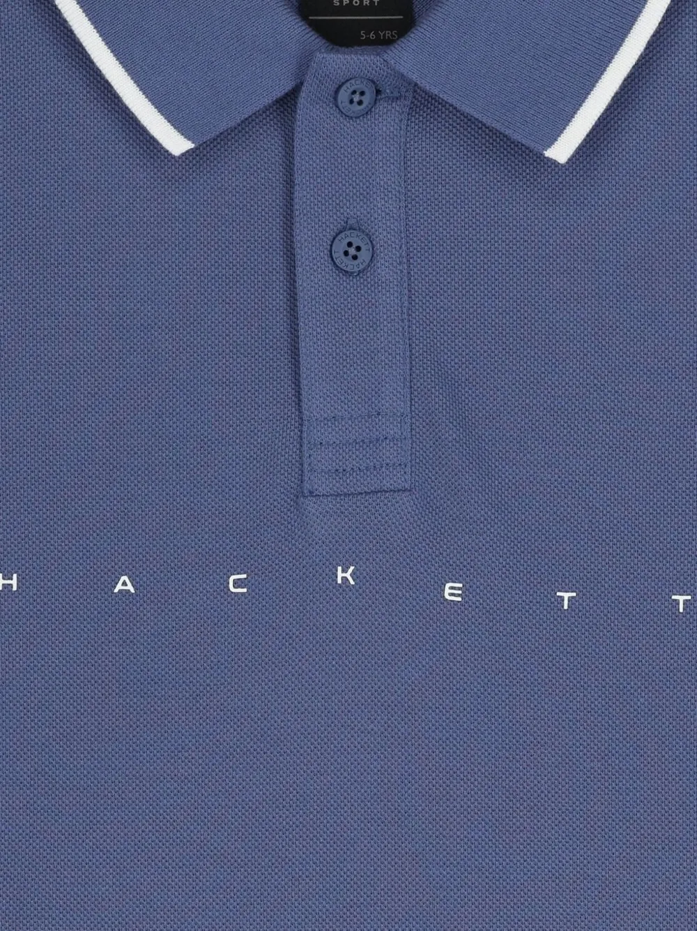 Hackett Kids Poloshirt met logoprint Blauw