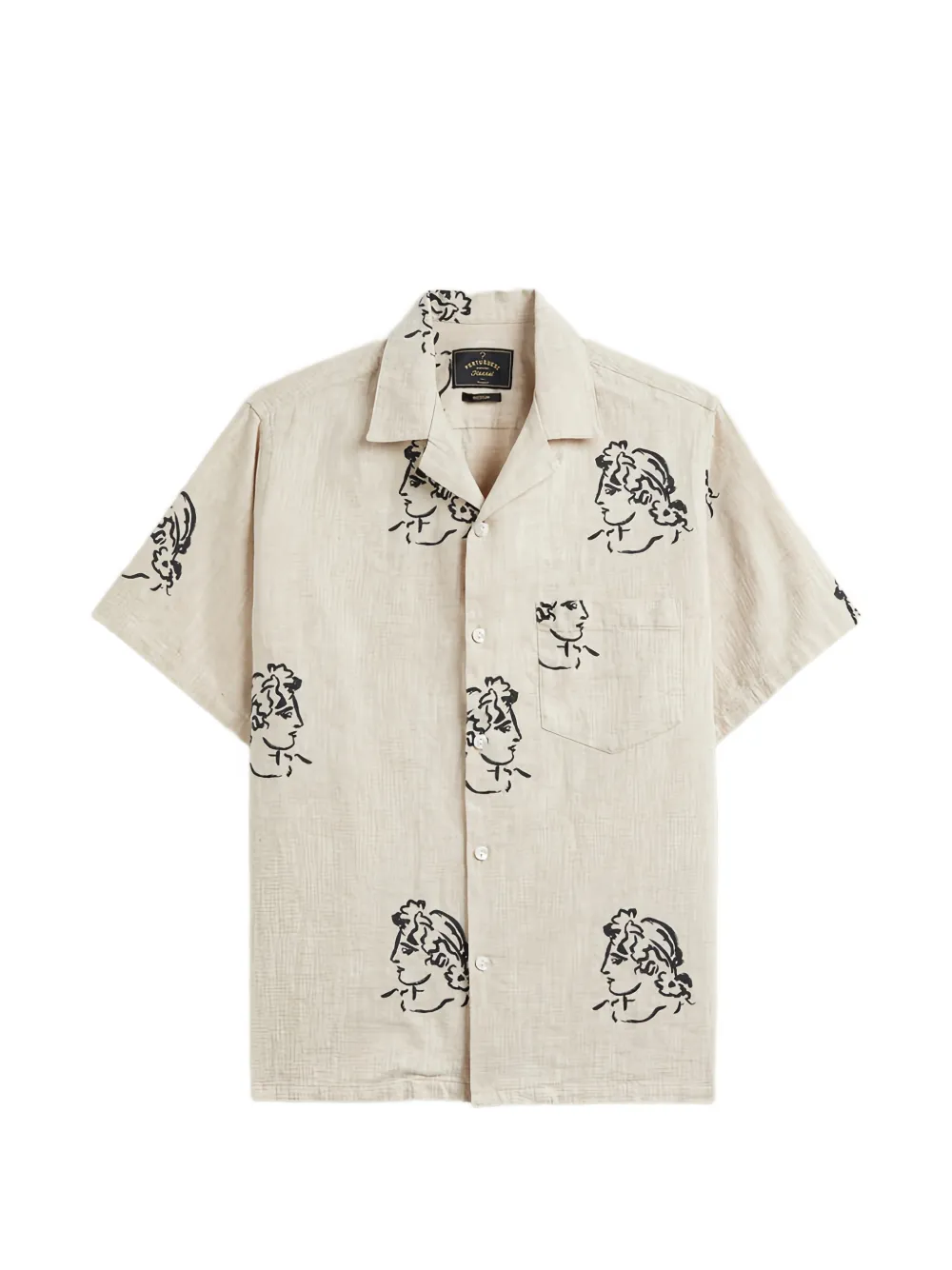 Portuguese Flannel Camicia Conimbriga con stampa grafica - Toni neutri