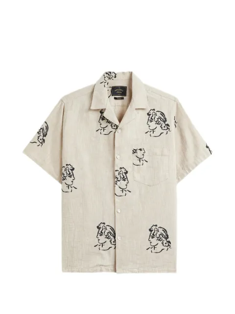 Portuguese Flannel Conimbriga graphic-print short-sleeve cotton shirt