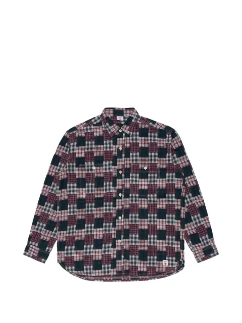 Edwin Work patterned button-down cotton shirt
