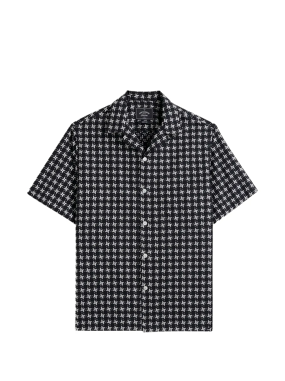 Portuguese Flannel Camicia Calypso con stampa geometrica - Nero