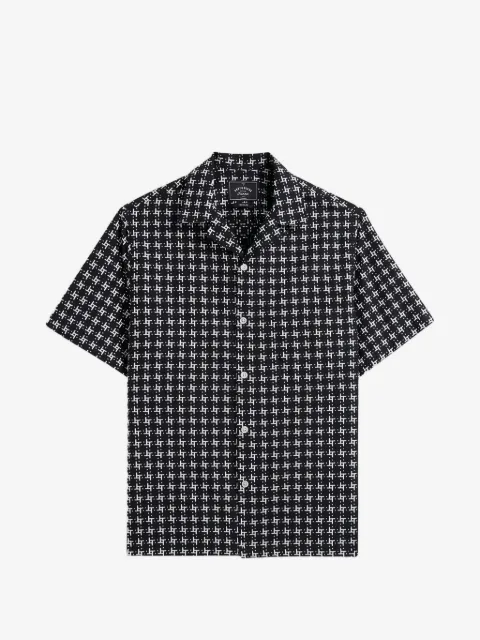 Portuguese Flannel Calypso geometric-print shirt