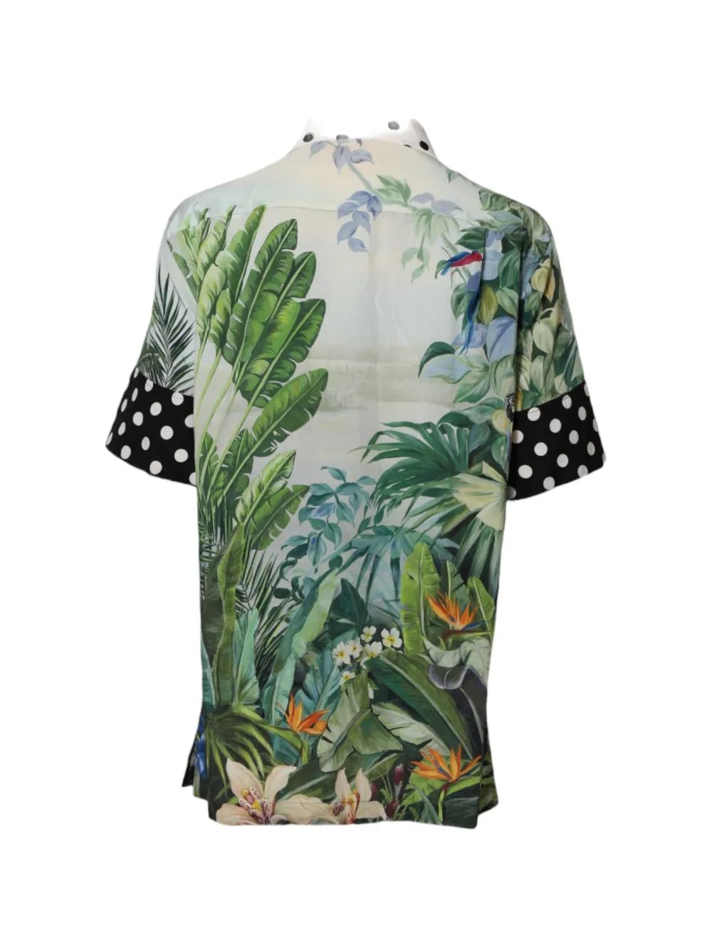 Dolce & Gabbana Zijden blouse met bloemenprint Groen