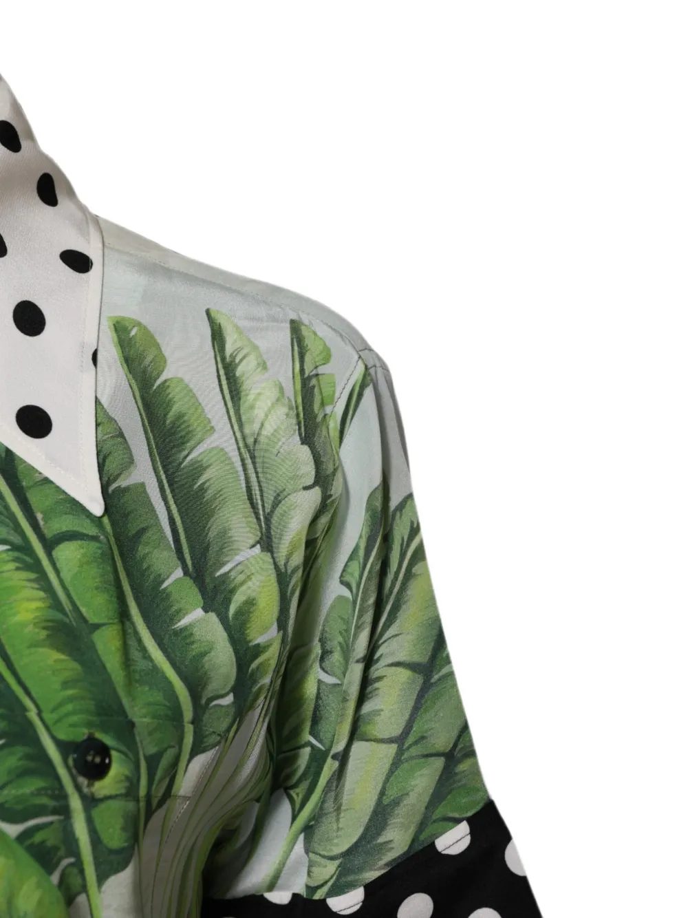Dolce & Gabbana Zijden blouse met bloemenprint Groen