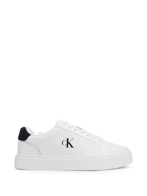 Calvin Klein Signature logo-print leather sneakers