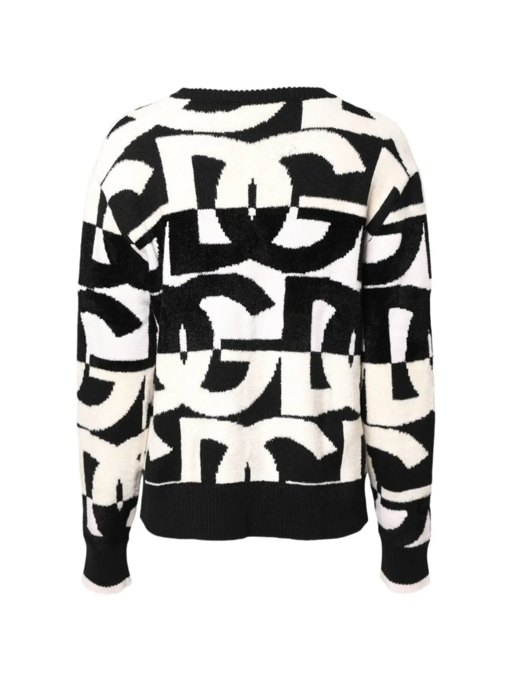 Dolce & Gabbana Trui met ronde hals en logopatroon Zwart
