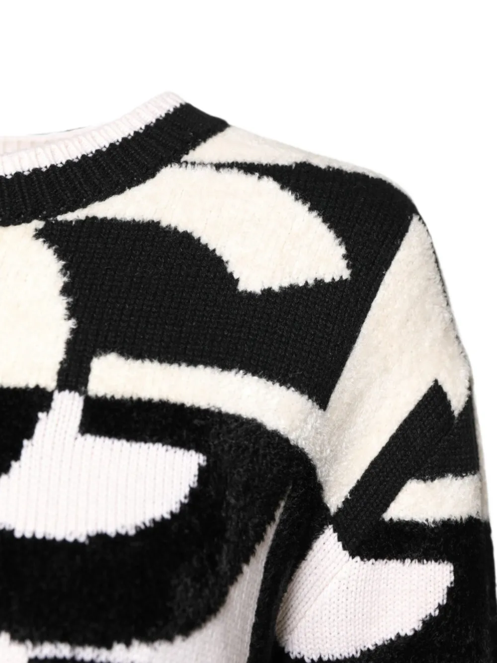 Dolce & Gabbana Trui met ronde hals en logopatroon Zwart