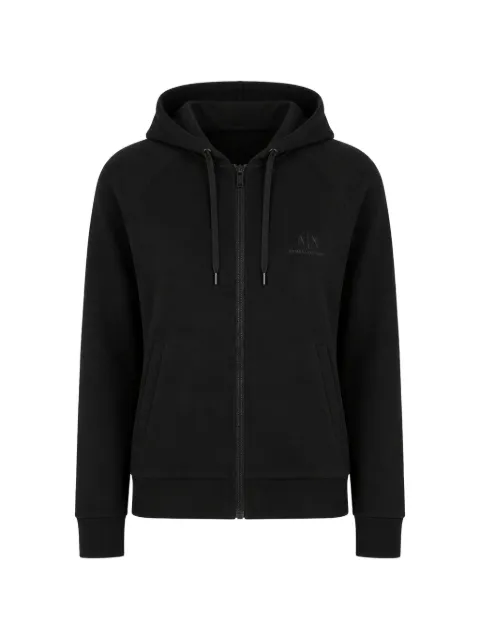 Armani Exchange rhinestone-embellished zip-up hoodie