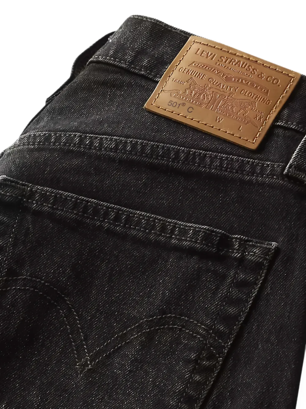 Levi's 501 curve jeans Zwart