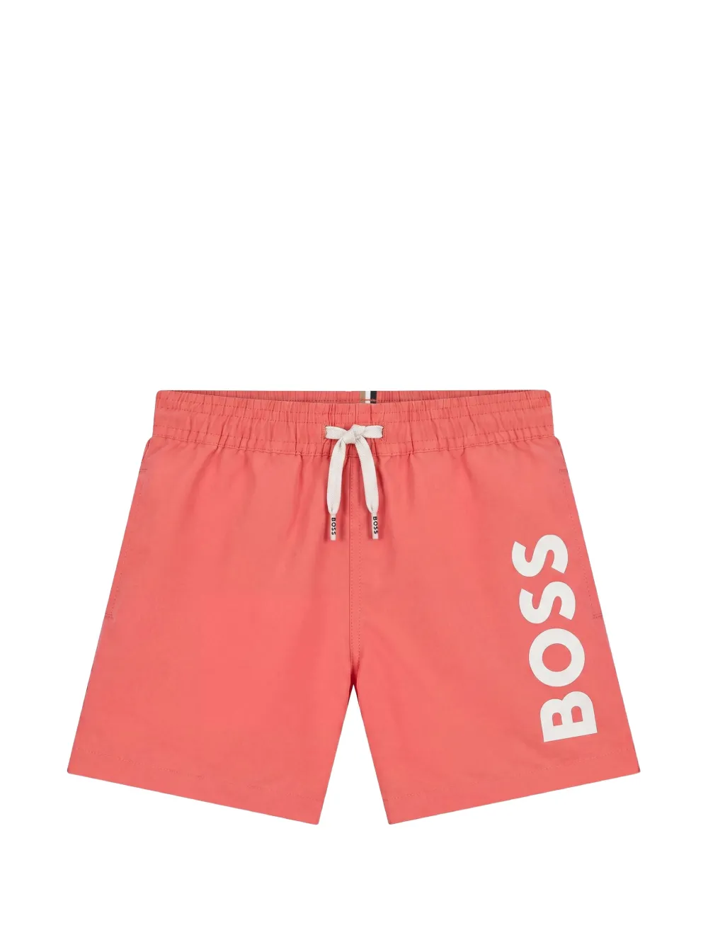 BOSS Kidswear logo-print drawstring swim shorts - Orange