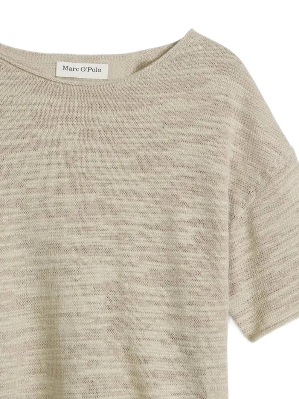 Marc O'Polo Gebreide trui met korte mouwen Beige