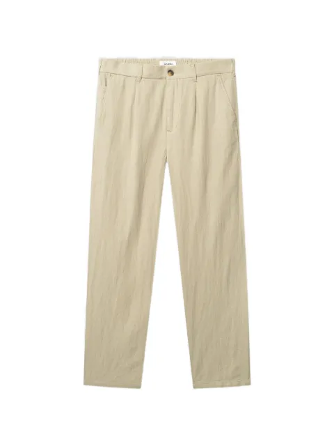 GABBA pleated elasticated-waistband trousers