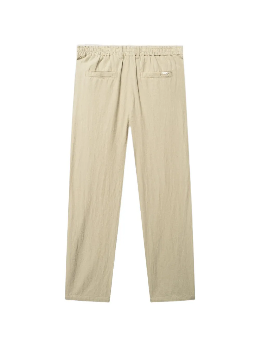 GABBA Plooibroek met elastische tailleband Beige