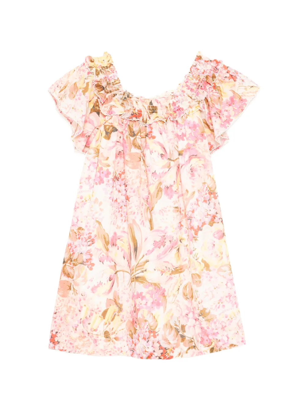 ZIMMERMANN Kids Solstice jurk Roze