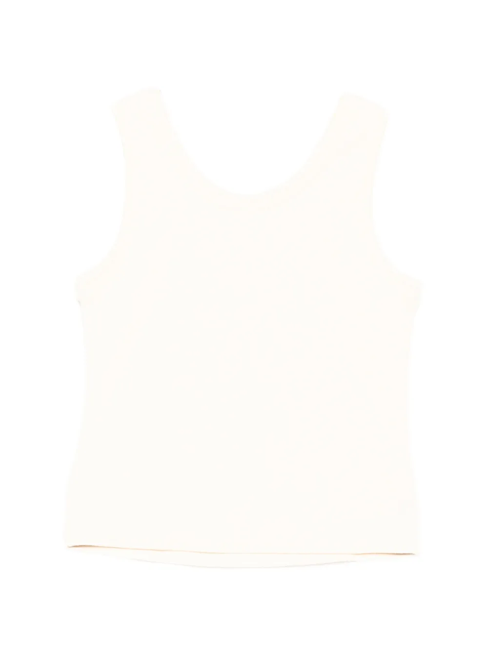 ZIMMERMANN Kids Ribgebreide top met guipure-kant Beige