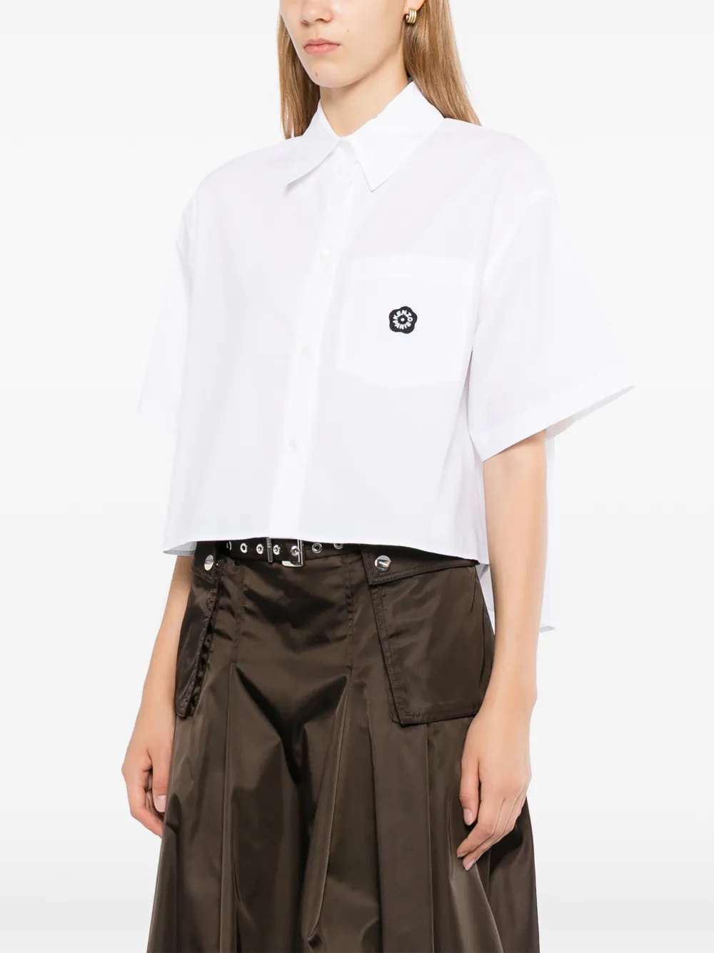 Kenzo Boke Flower 2.0 overhemd met korte mouwen Wit