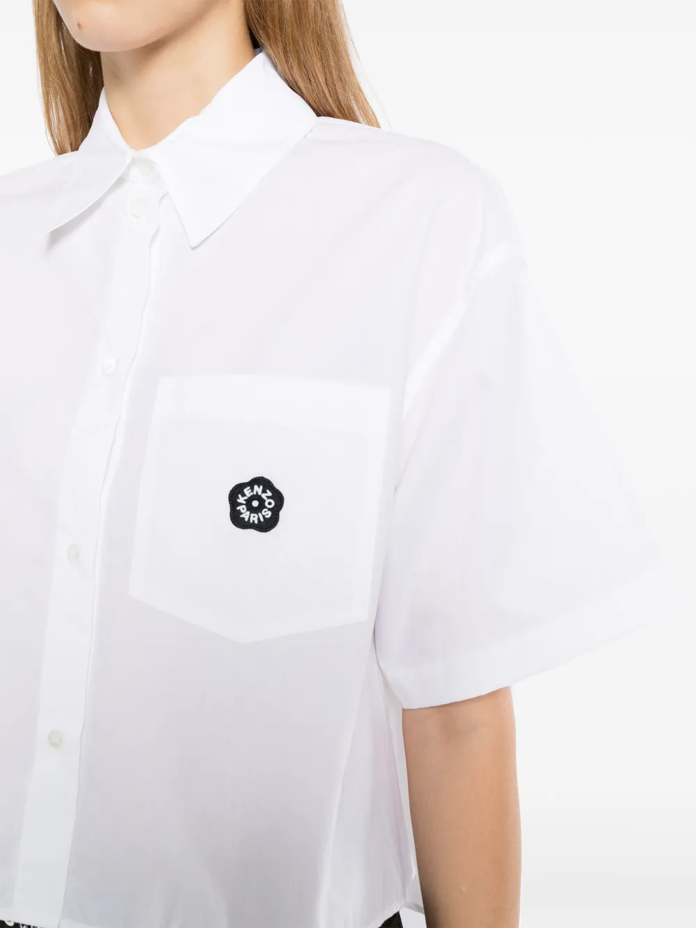 Kenzo Boke Flower 2.0 overhemd met korte mouwen Wit