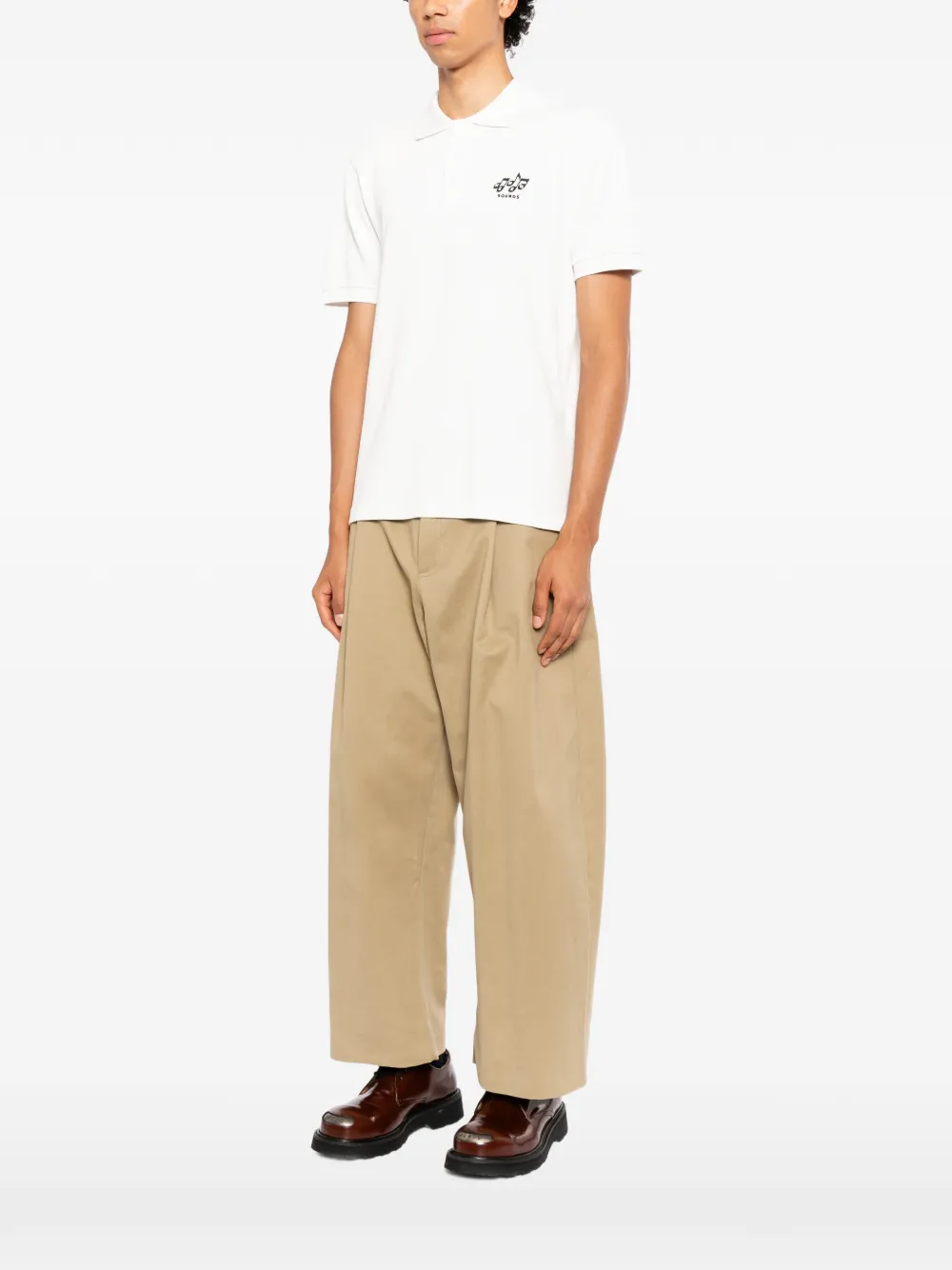 Kenzo Poloshirt met geborduurd logo Wit