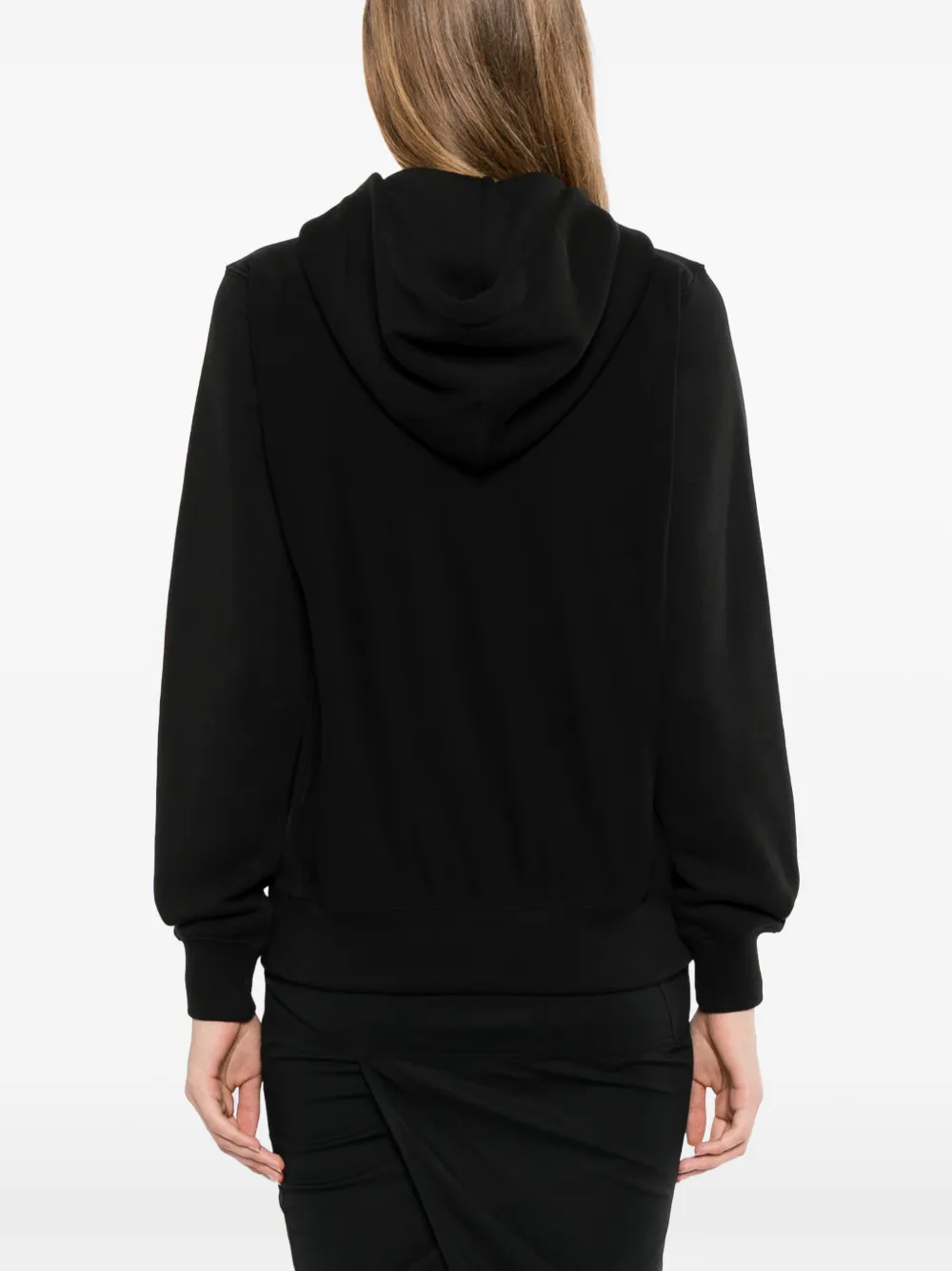 Kenzo Hoodie met geborduurd logo en rits Zwart
