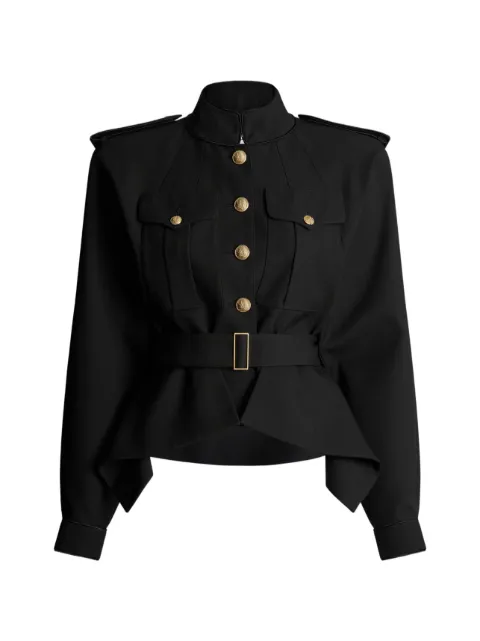 Balmain belted peplum jacket