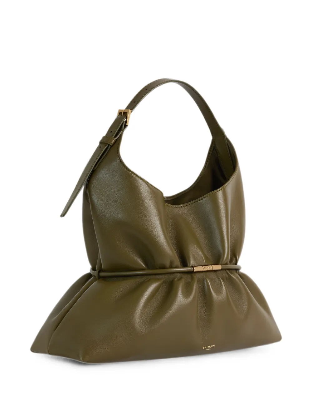 Balmain Medium Sphynx tas van glad leer Groen