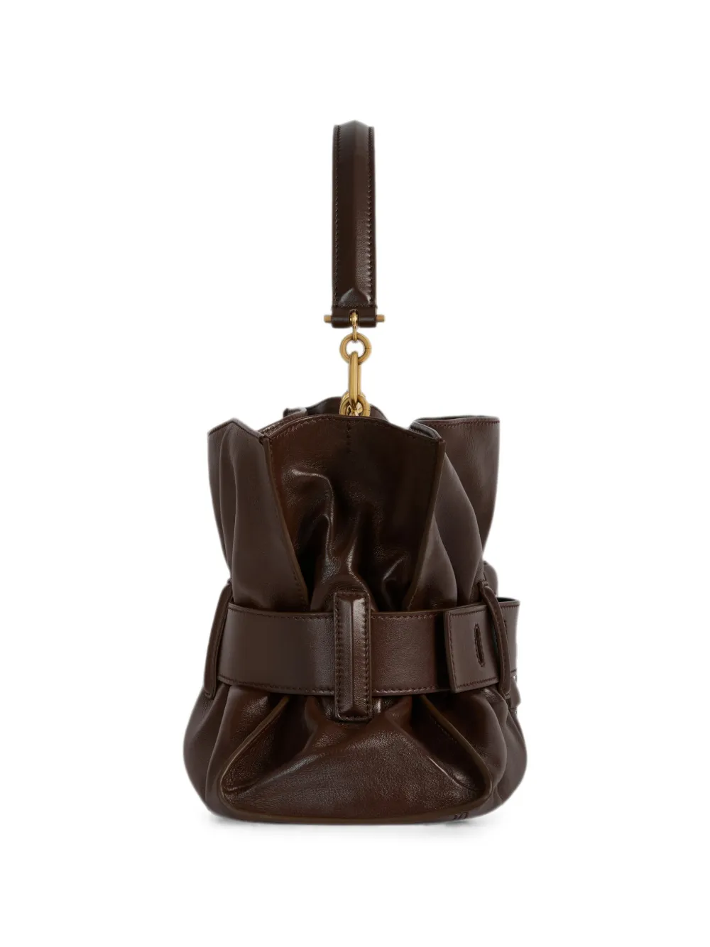 Balmain Medium Anthem tas van glad leer Bruin