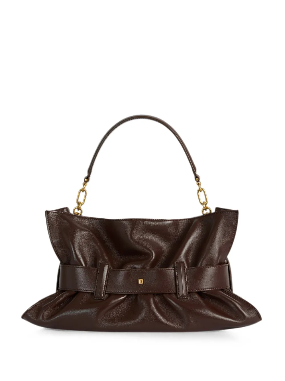 Balmain Medium Anthem tas van glad leer Bruin