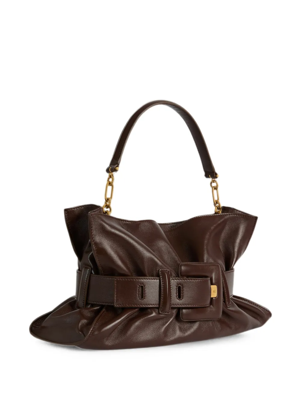 Balmain Medium Anthem tas van glad leer Bruin
