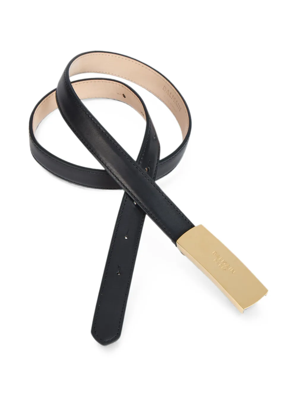 Balmain Riem van glad leer Blauw