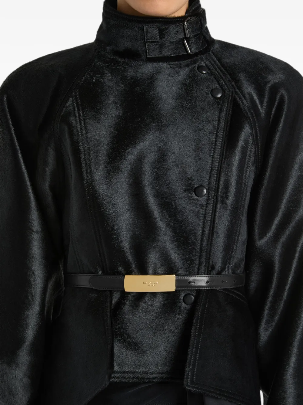 Balmain Riem van glad leer Blauw
